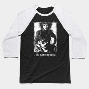 The Sisters Of Mercy /  Gothic Fan Art Design Baseball T-Shirt